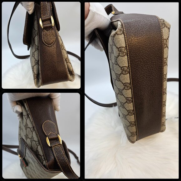 Gucci Web Sherry Line PVC Shoulder Bag - Picture 11 of 17